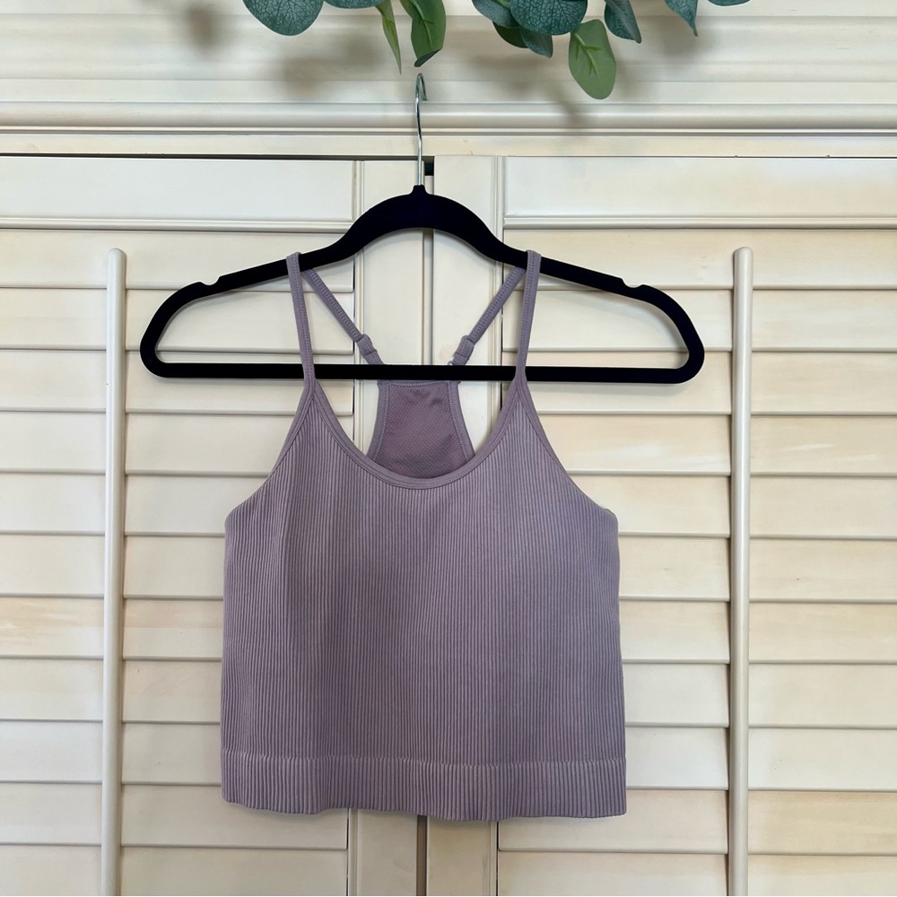 POPFLEX What’s the Scoop Seamless Crop Tank - Picture 2 of 13
